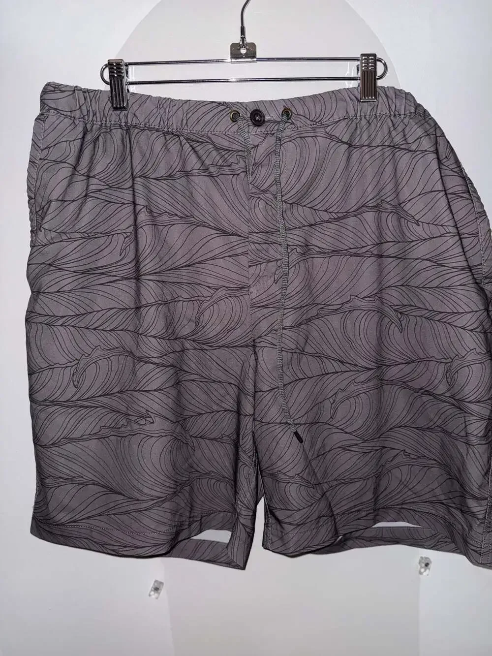 Quiksilver Waterman Collection Leaf Print Drawstring Swim Shorts